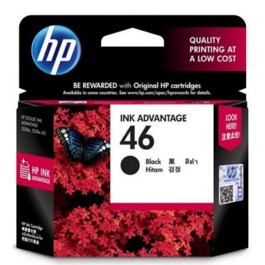 惠普（HP 46）CZ637AA 黑色墨盒 适用机型：HP DeskJet2020hc/2520hc/2529/2029/4729
