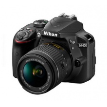 尼康（Nikon）D3400 入门单反相机（AF-P DX 尼克尔 18-55mm f/3.5-5.6G VR防抖镜头 ）照相机