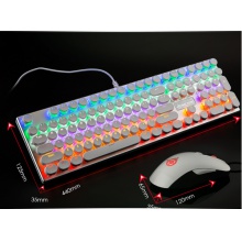 魔炼者 1505(MK5) 键鼠套装 游戏键鼠套装 办公键鼠套装 鼠标 电脑键盘 吃鸡键盘 笔记本键盘 白色 